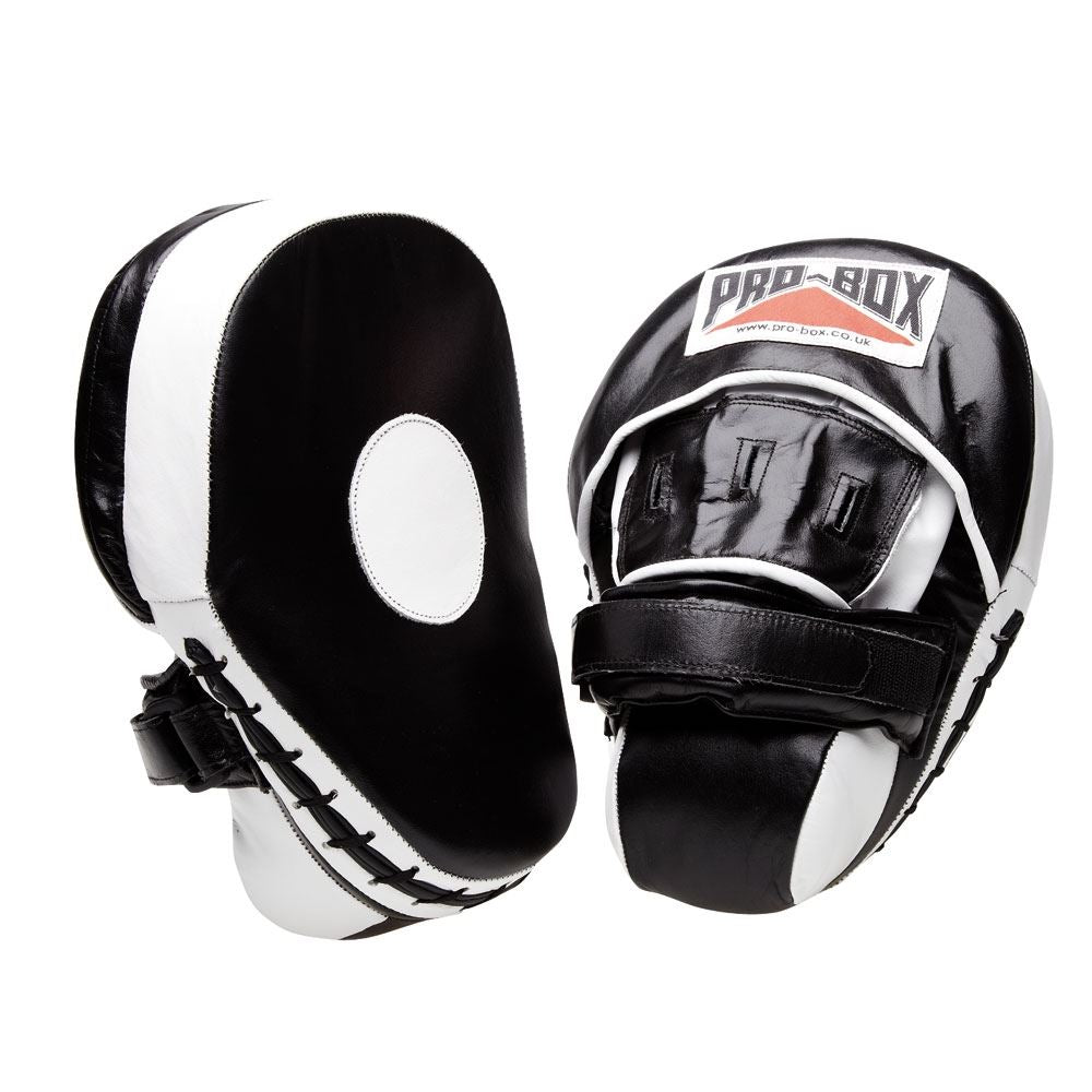 Pro Box Black High Impact Focus Mitts Black/White