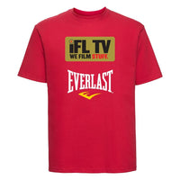 Thumbnail for Ifl Tv Red T-Shirt Gold Logo