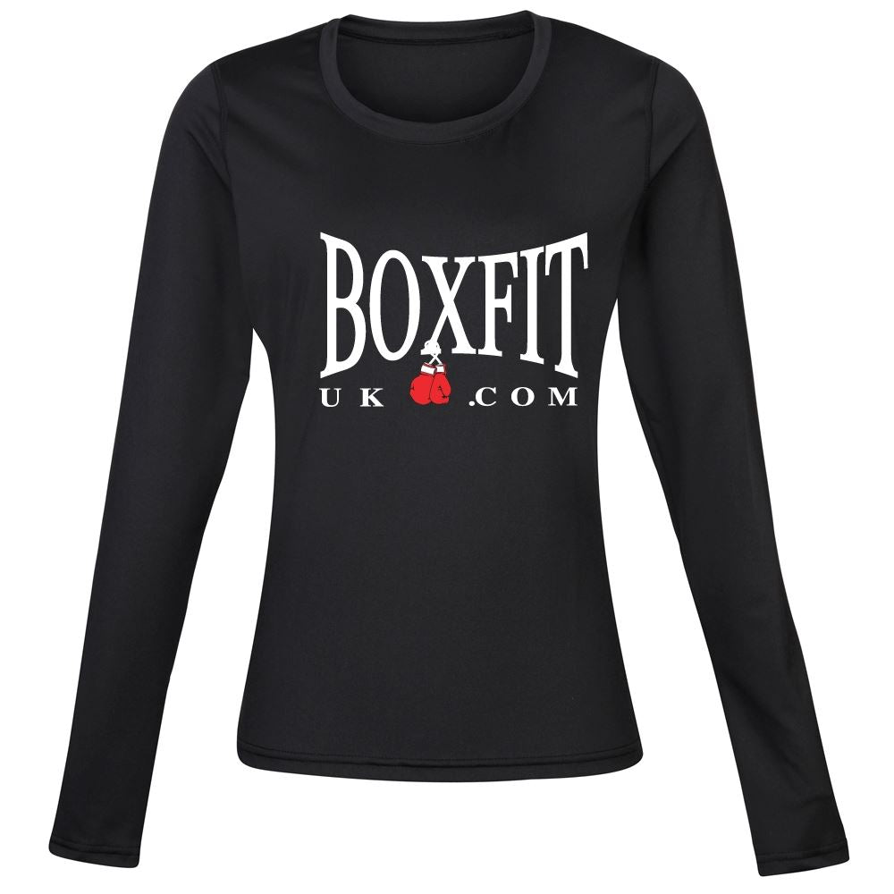 Boxfit Rhino Womens L/S Large Logo Base Layer