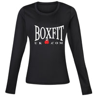 Thumbnail for Boxfit Rhino Womens L/S Large Logo Base Layer