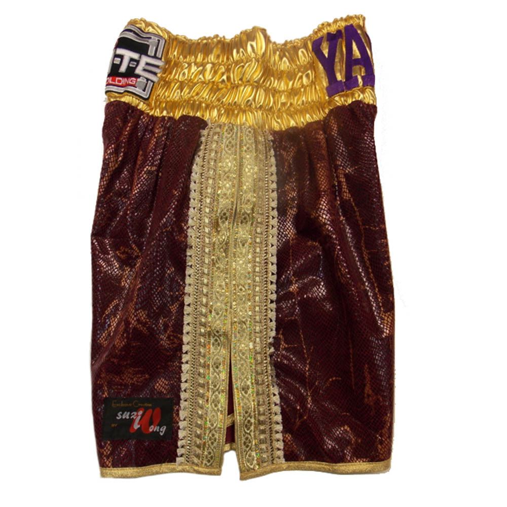 Custom Made Snakeskin Leather Look Boxing Shorts