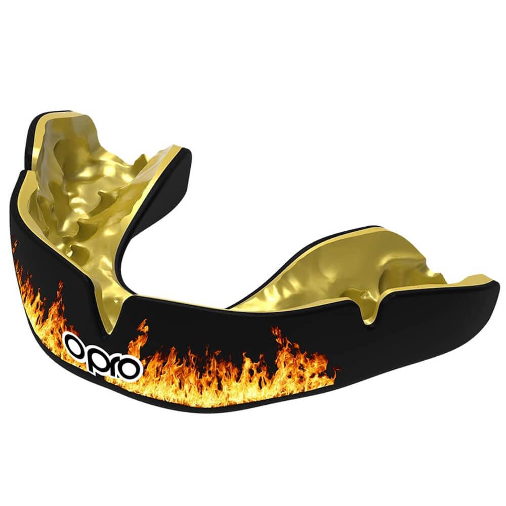 Opro Instant Custom-Fit Fire Mouthguard Orange Senior