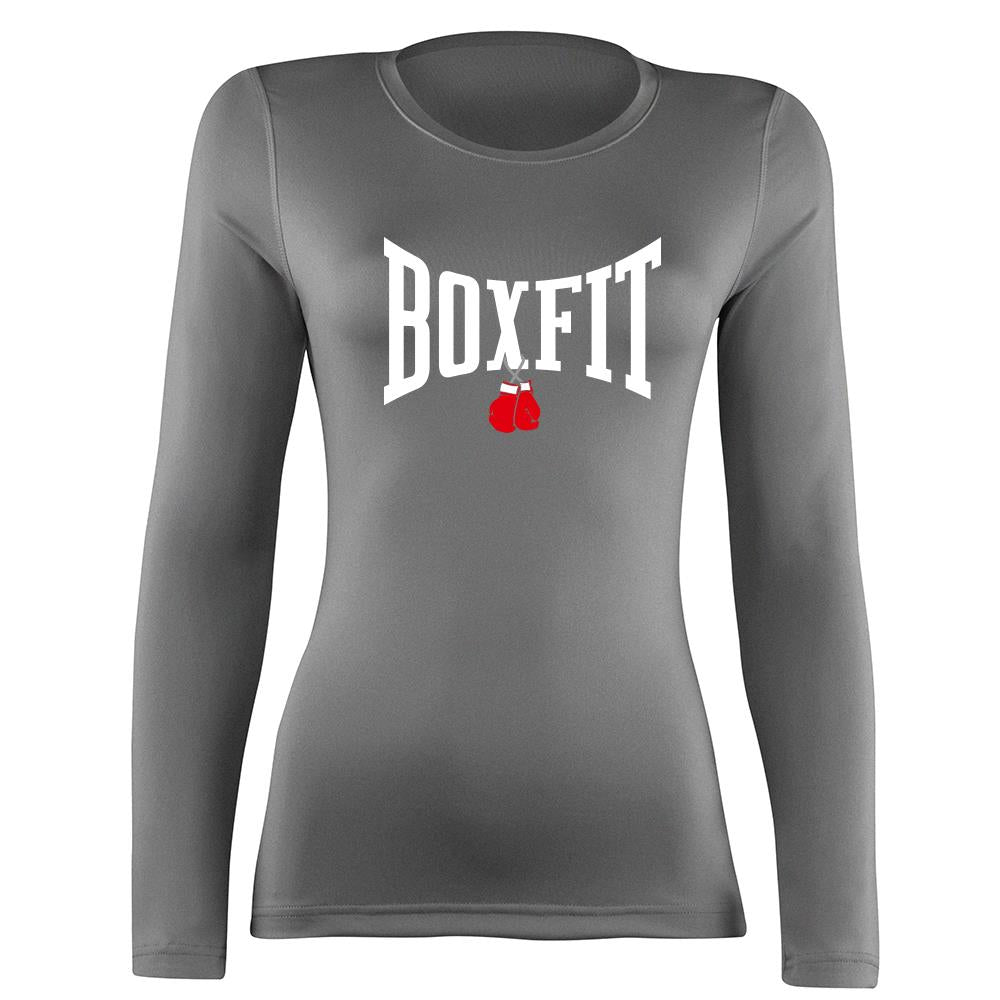 Boxfit Rhino Womens L/S Large Logo Base Layer