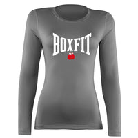 Thumbnail for Boxfit Rhino Womens L/S Large Logo Base Layer