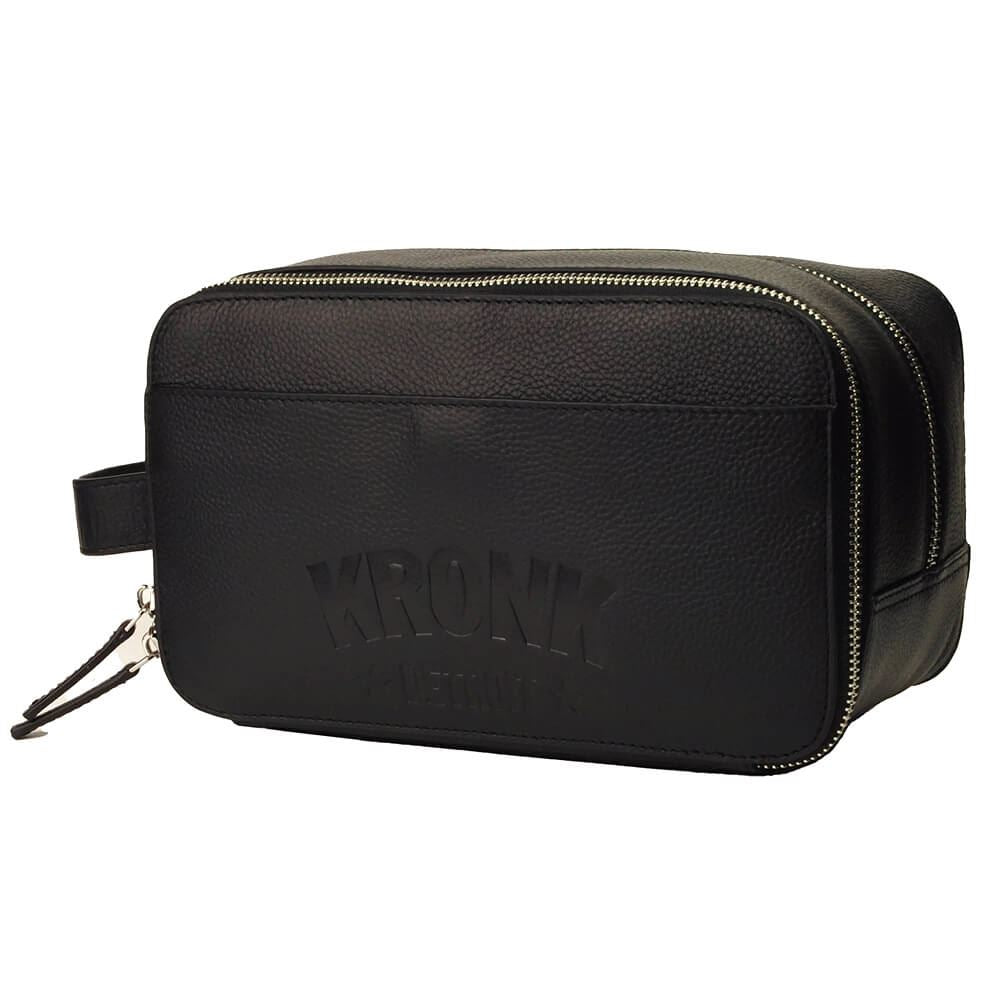 Kronk Leather Detroit Washbag Black