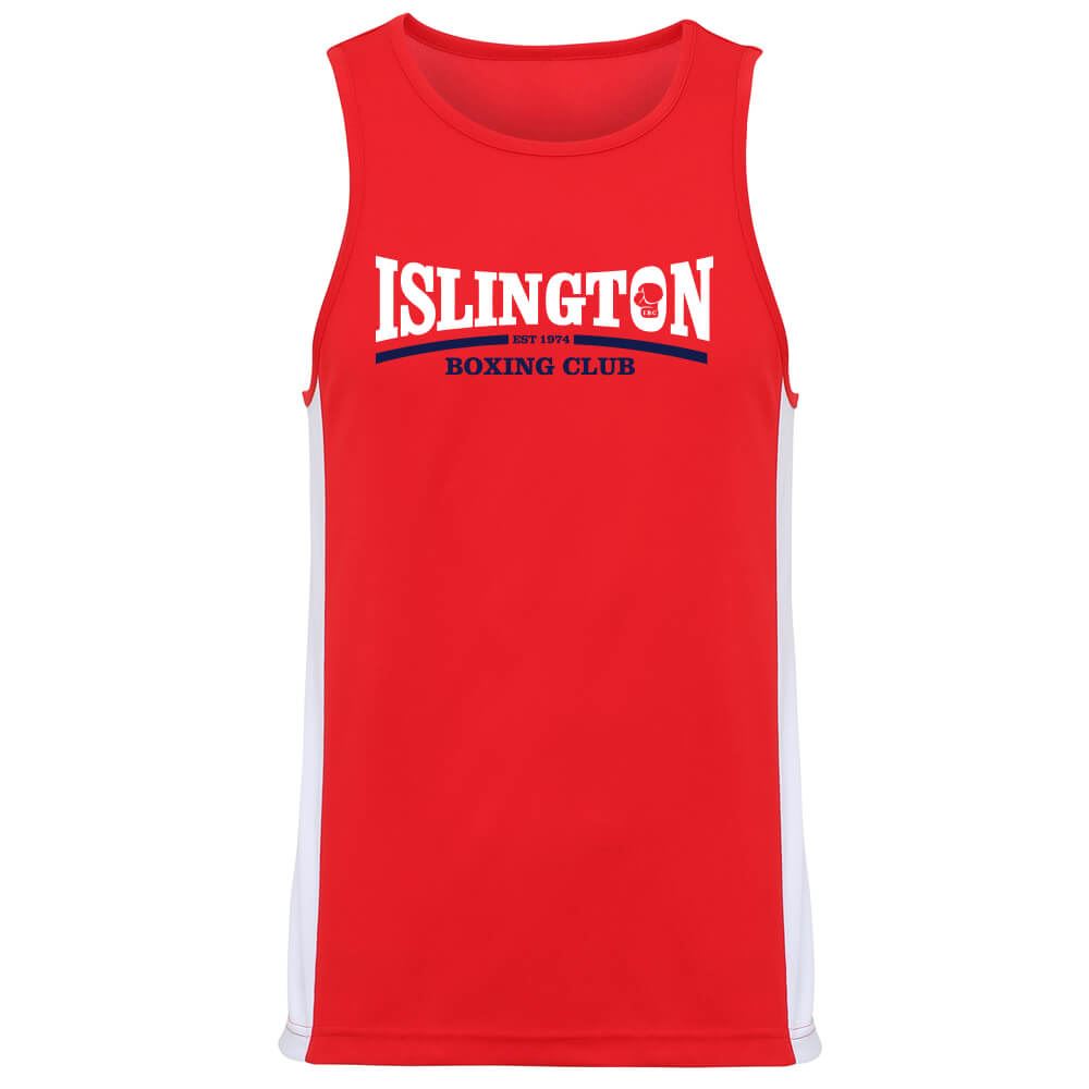 Islington Boxing Club Cool Contrast Large Logo Vest