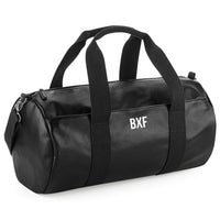 Thumbnail for Bxf Faux Leather Barrel Bag Black