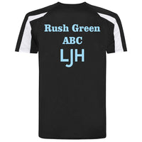 Thumbnail for Rush Green ABC Contrast Poly T-Shirt