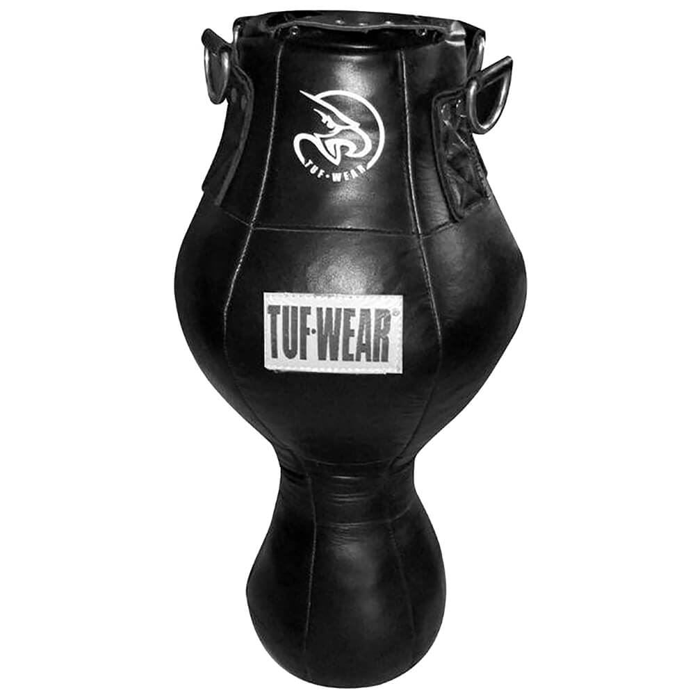 Tuf Wear All Black Leather Uppercut Spring Bag Black