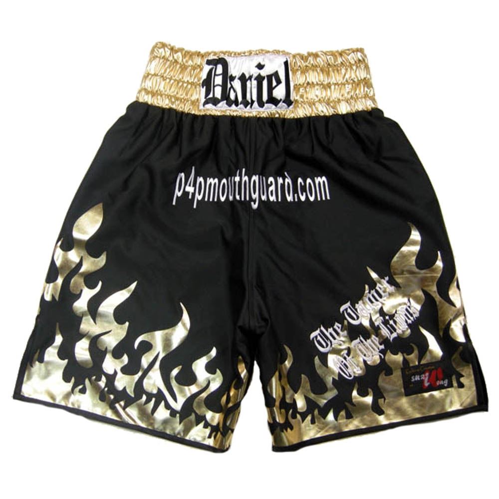 Custom Made Flames Boxing Shorts