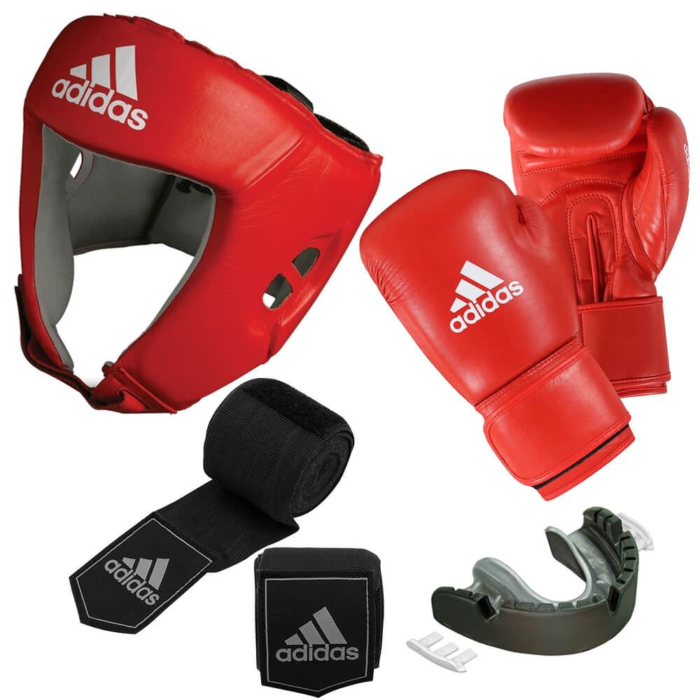 Adidas Aiba Approved Boxing Set With Gumsheild