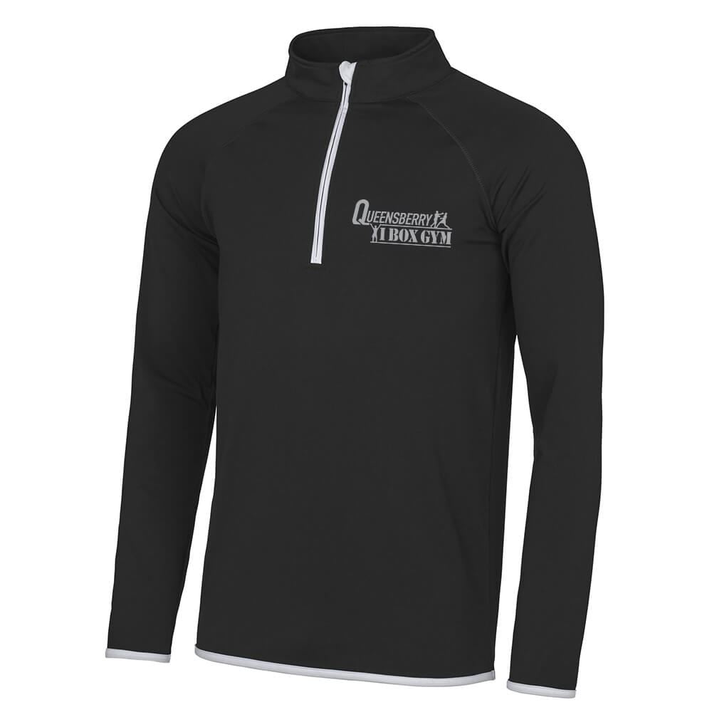 Queensberry Ibox Gym Cool 1/2 Zip Sweatshirt