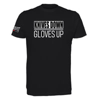 Thumbnail for Knives Down Gloves Up T-Shirt