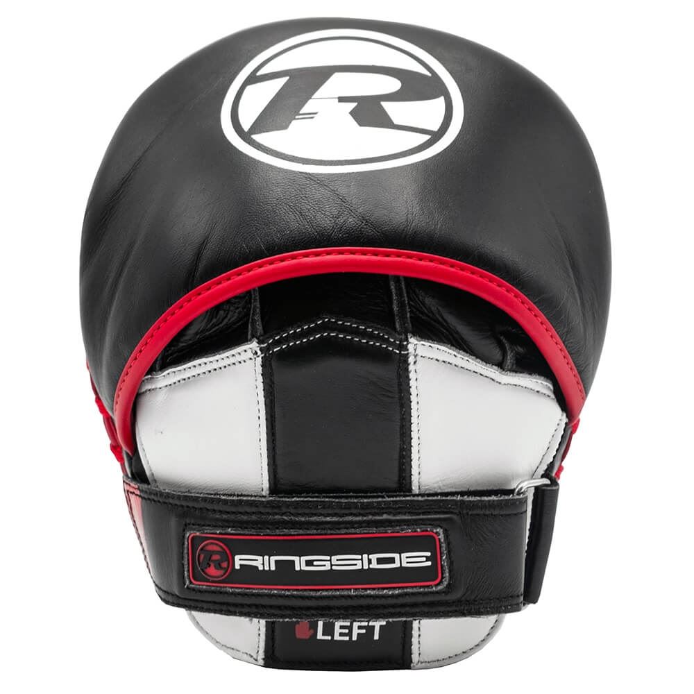 Ringside Leather Target Pads Black/White/Red