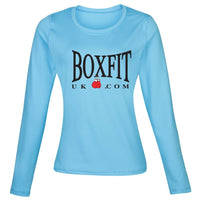 Thumbnail for Boxfit Rhino Womens L/S Large Logo Base Layer