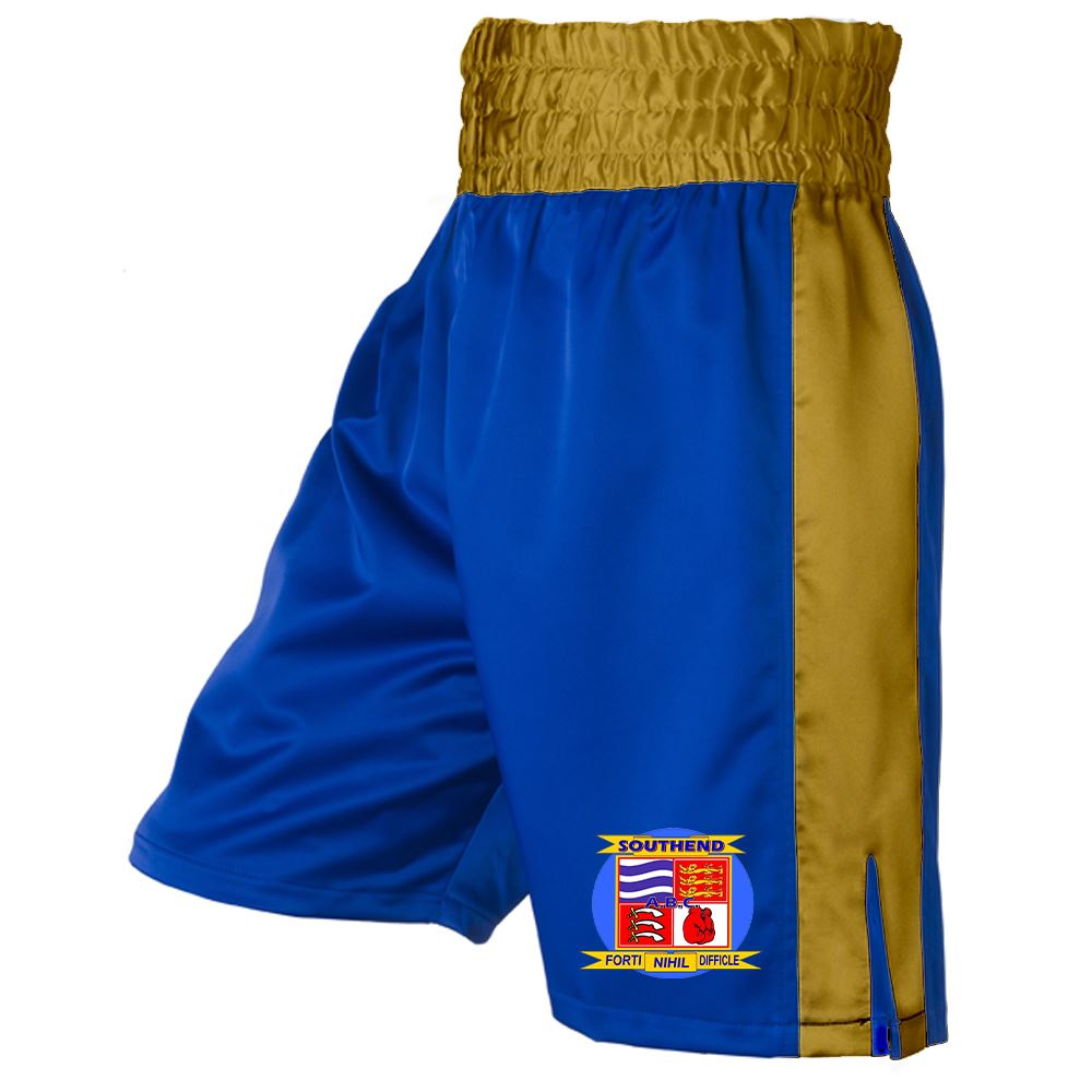 Southend Boxing Club Stripe Satin Boxing Shorts