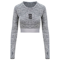 Thumbnail for Bxf Girlie Long-Sleeve Crop T