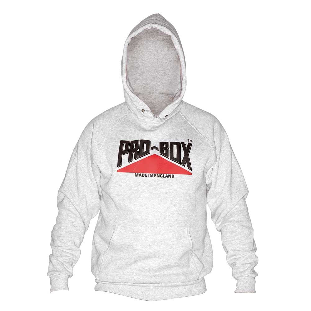 Pro Box Grey Hooded Sweat Top