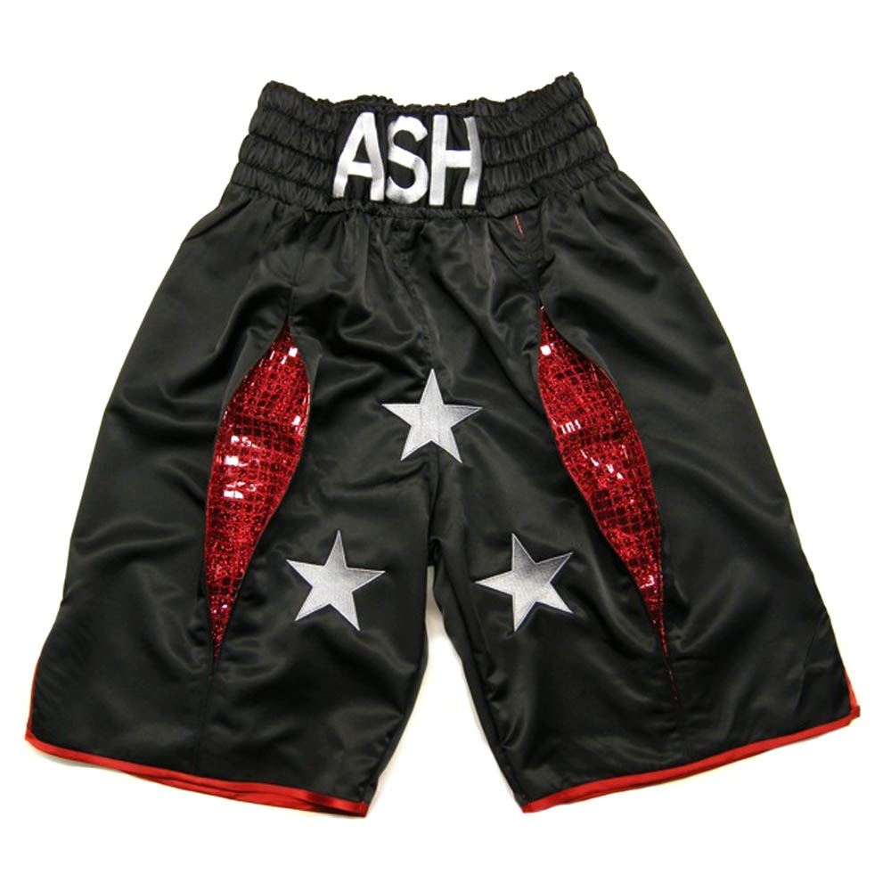 Custom Made Satin Pleated Boxing Shorts