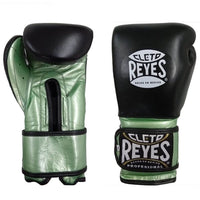 Thumbnail for Cleto Reyes Limited Edition Black & Metallic Green Sparring Gloves