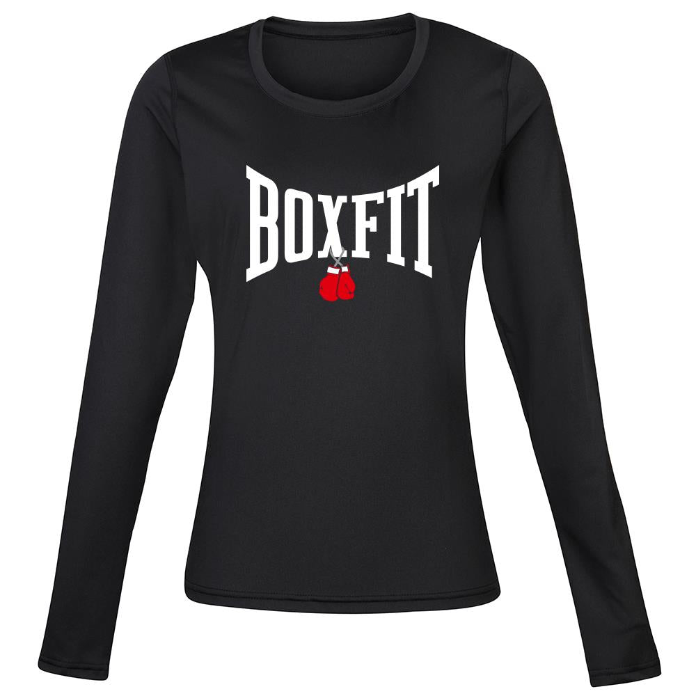 Boxfit Rhino Womens L/S Large Logo Base Layer