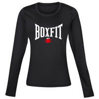 Thumbnail for Boxfit Rhino Womens L/S Large Logo Base Layer