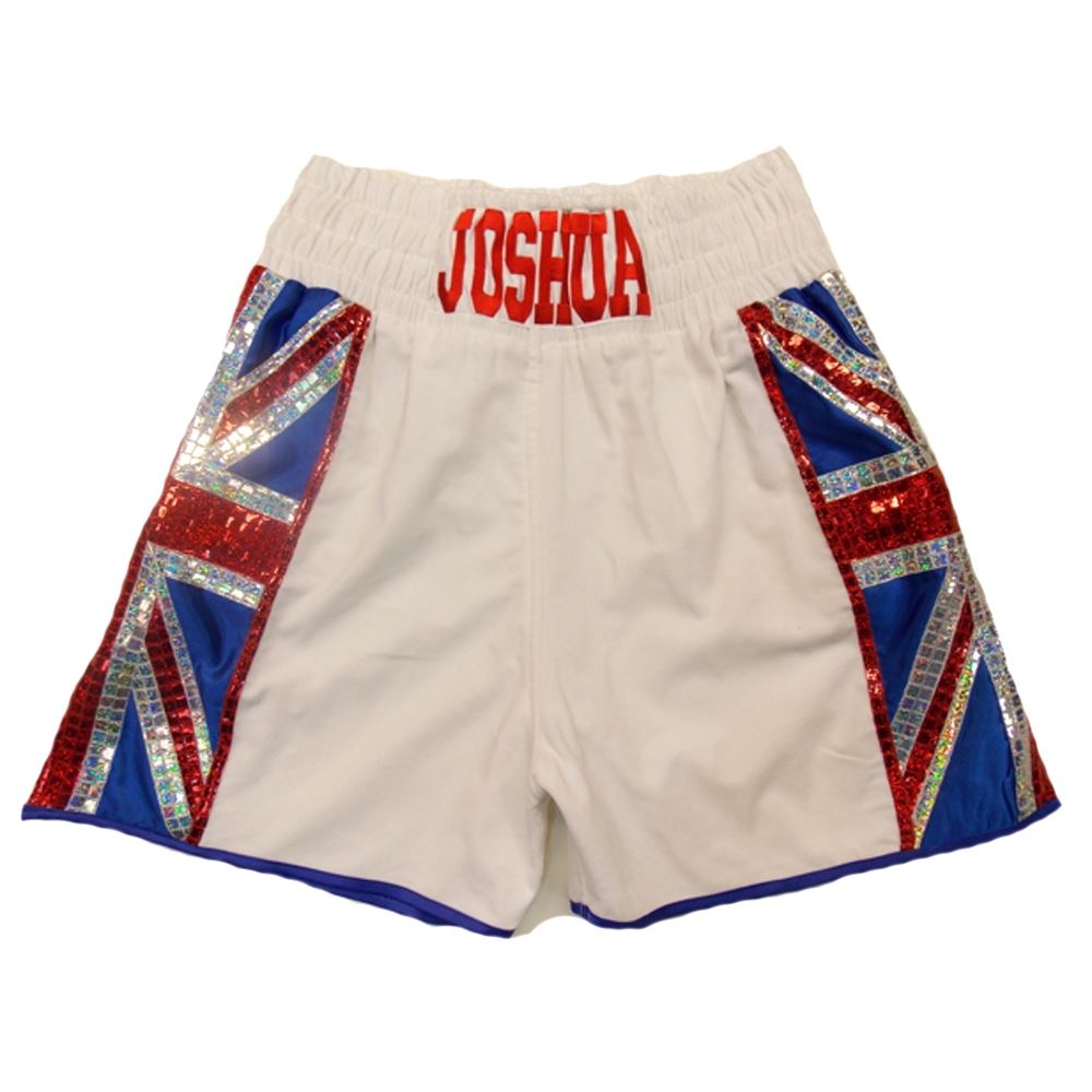 Custom Made Velvet Union Jack Boxing Shorts