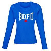 Thumbnail for Boxfit Rhino Womens L/S Large Logo Base Layer