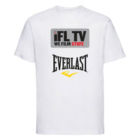 Thumbnail for Ifl Tv White T-Shirt Silver Logo