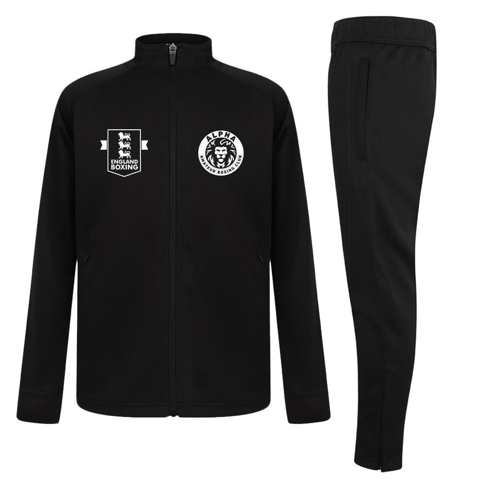 Alpha Boxing Club Embroidered Kids Slim Fit Tracksuit