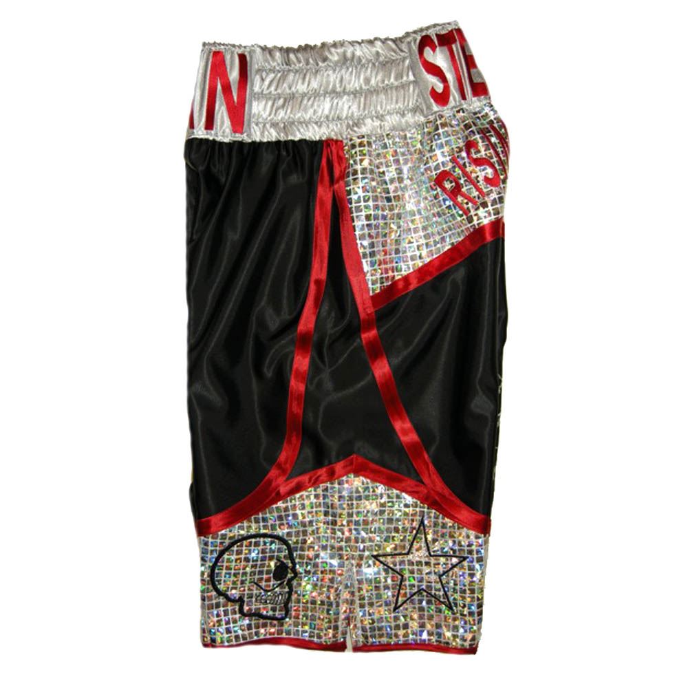 Custom Made Satin And Sparkle Boxing Shorts