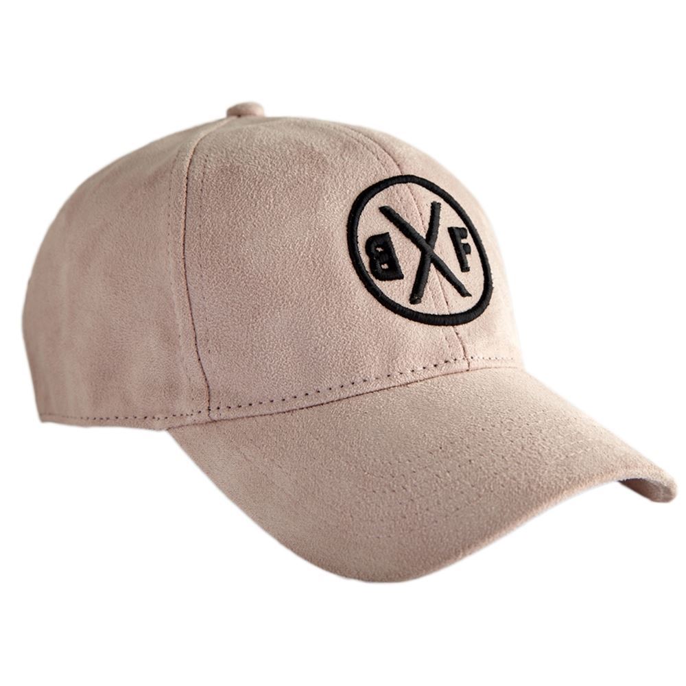 Bxf Faux Suede 6-Panel Baseball Cap