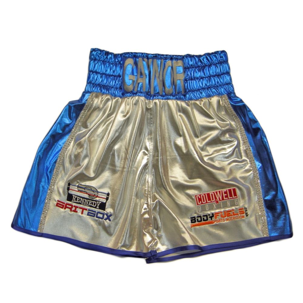 Custom Made Two Colour Wetlook Boxing Shorts Boxfituk