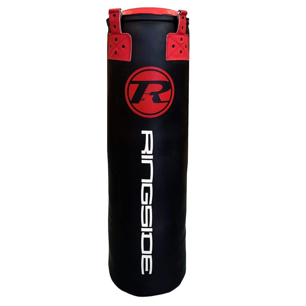 Limited Ringside 4Ft Synthetic Leather Punchbag Black/Red