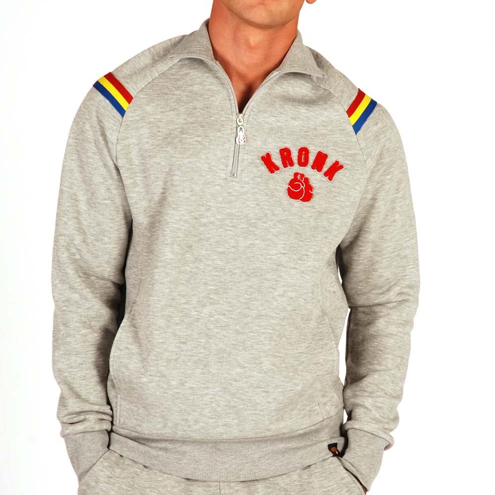 KRONK One Colour Gloves Quarter Zip Track Top Sweatshirt