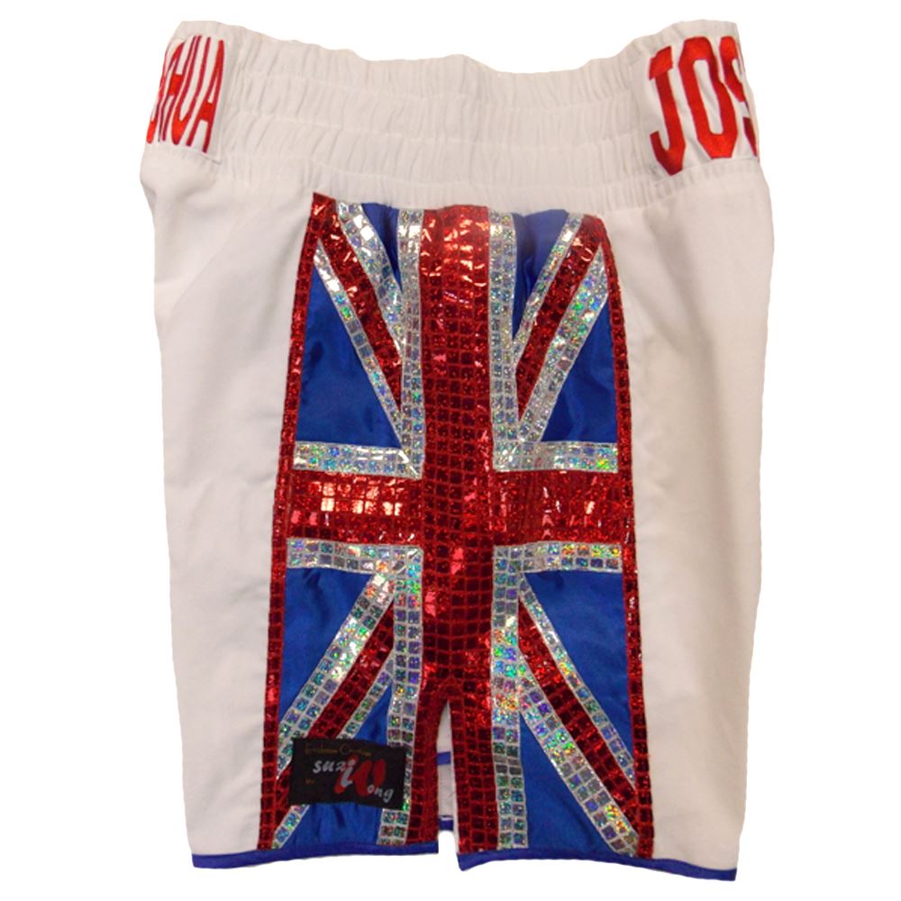 Custom Made Velvet Union Jack Boxing Shorts