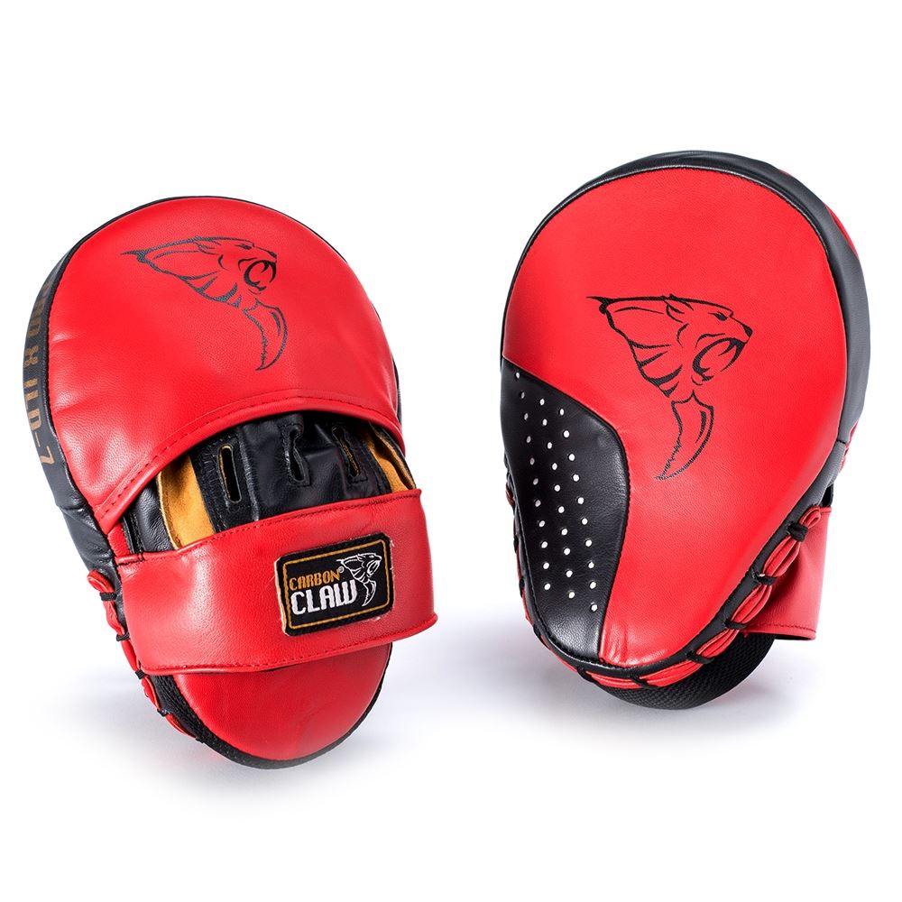 Carbon Claw Pro X Soft Edge Hook & Jab Pads Red/Black