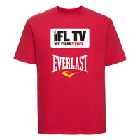 Thumbnail for Ifl Tv Red T-Shirt White Logo