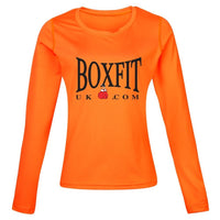 Thumbnail for Boxfit Rhino Womens L/S Large Logo Base Layer