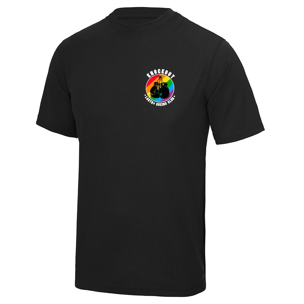 Knockout Lgbtq+ Logo Poly T-Shirt