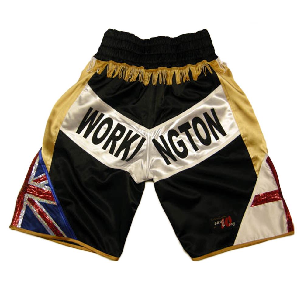 Custom Made Satin Patriotic Boxing Shorts