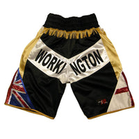 Thumbnail for Custom Made Satin Patriotic Boxing Shorts