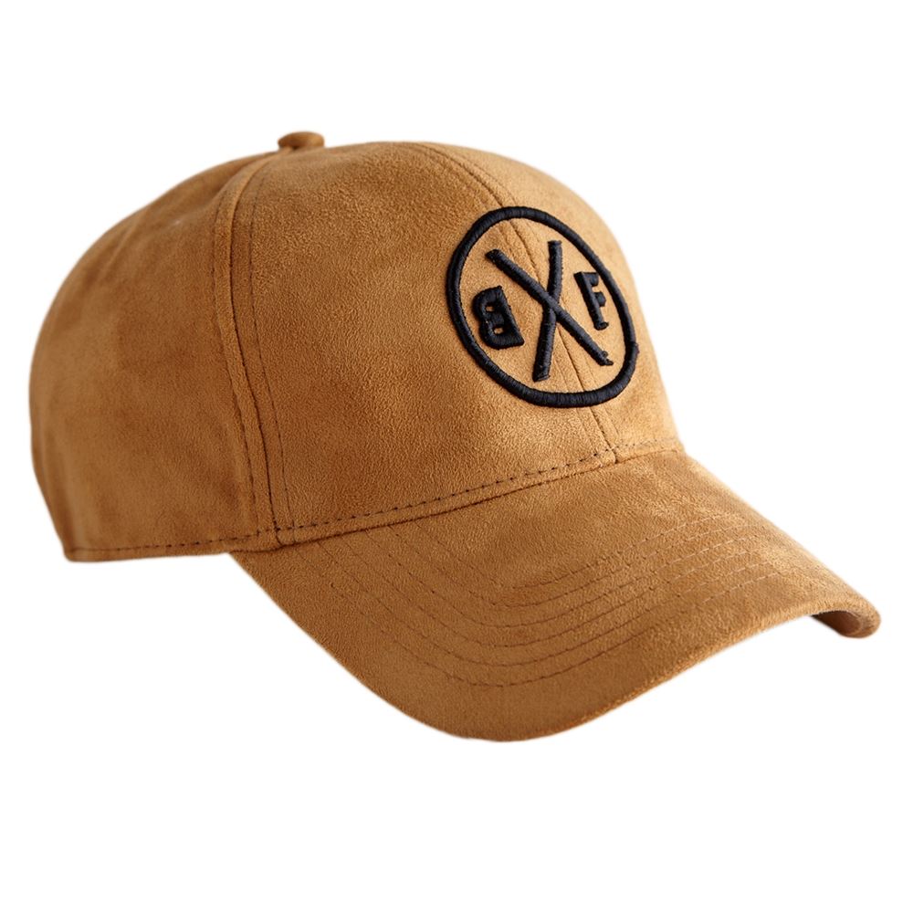 Bxf Faux Suede 6-Panel Baseball Cap