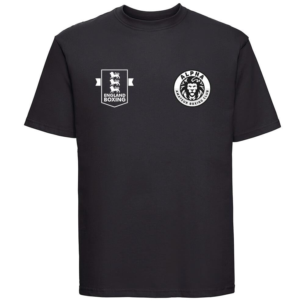 Alpha Boxing Club Embroidered Cotton T-Shirt