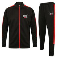 Thumbnail for Boxfit Embroidered Logo Slim Fit Poly Tracksuit