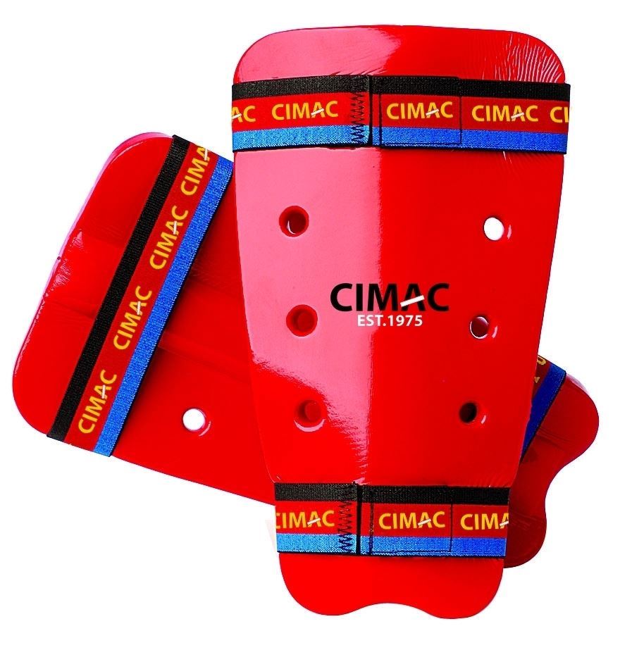 Cimac Dipped Foam Shin Guards - Red