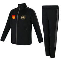 Thumbnail for LBM League Boxing Southend Kids Slim Fit Tracksuit Black/Grey 9-10