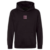 Thumbnail for Dennis & Dyer Pink Sparkle Logo Kids Hoodie