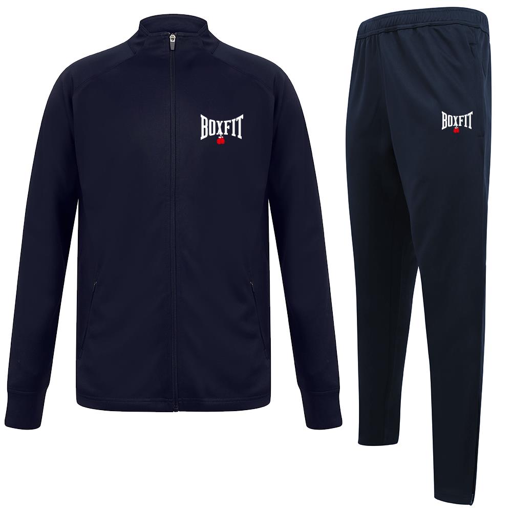 Boxfit Embroidered Logo Slim Fit Poly Tracksuit