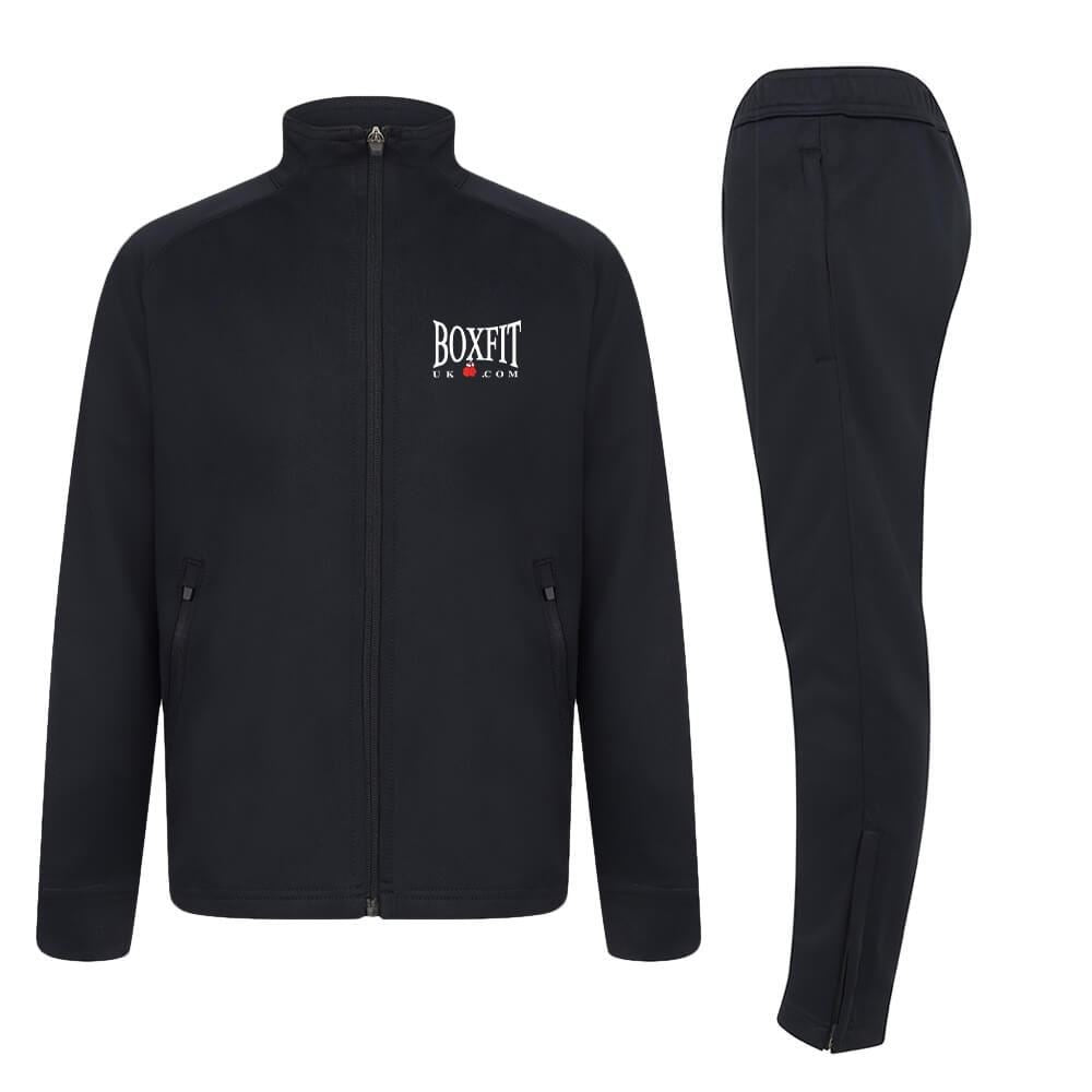 Boxfit Kids Embroidered Logo Slim Fit Poly Tracksuit